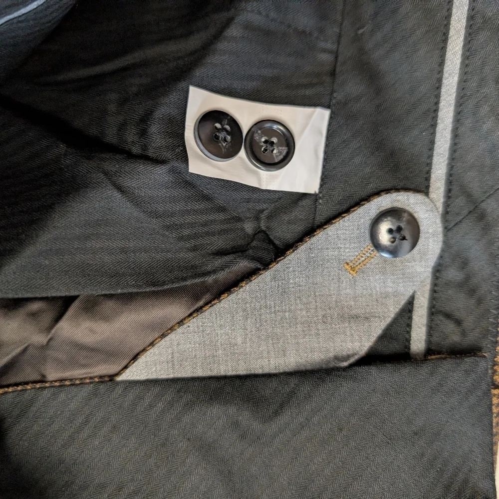 J.Crew Ludlow Slim Suit Pants  Brown Houndstooth 35x32 NWT